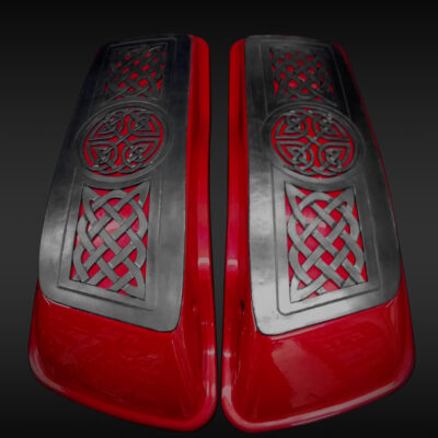 CUSTOM Harley Davidson´s saddlebags lid covers